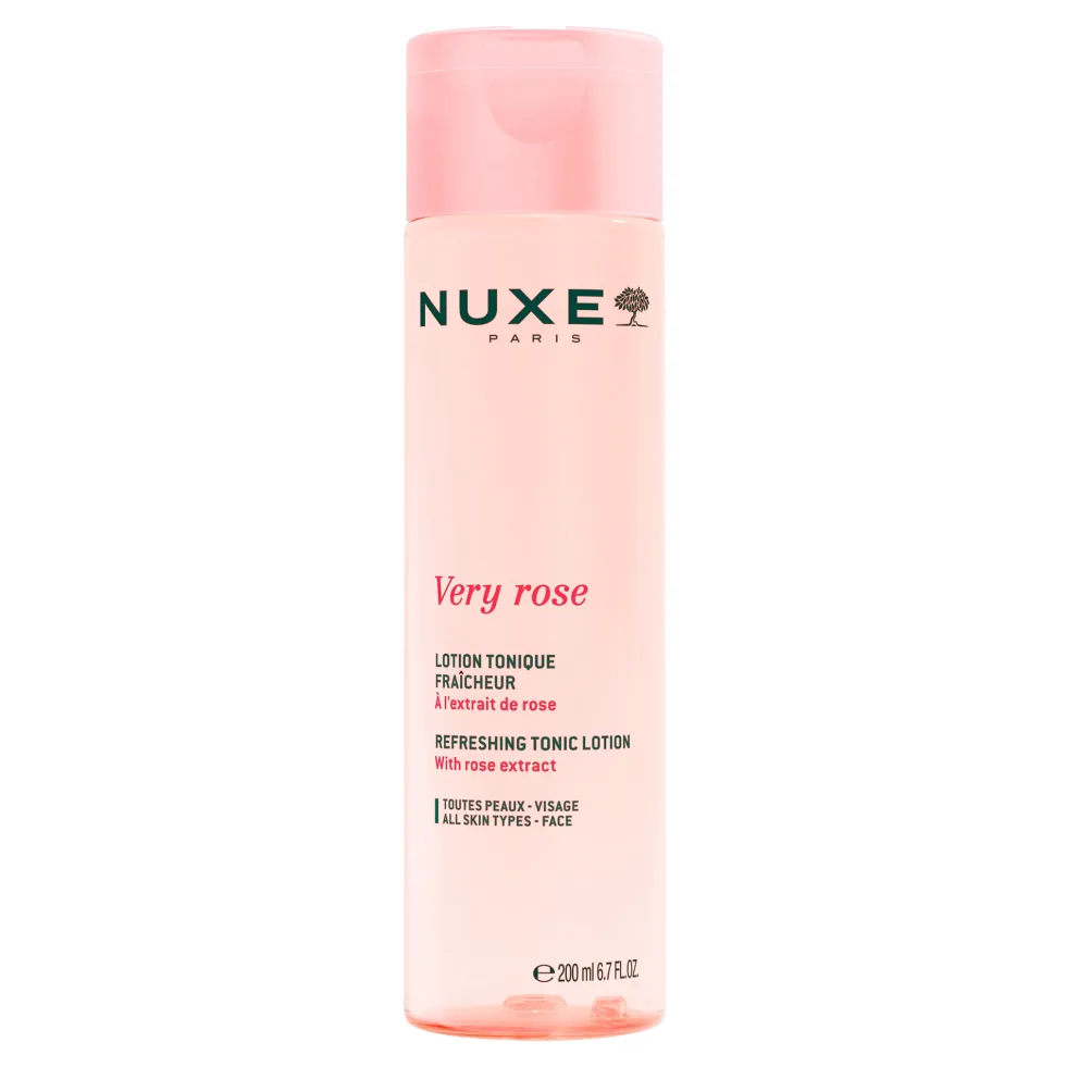 Nuxe Very Rose - Tonico Rinfrescante Idrata Lenisce e Rinfresca, 200ml