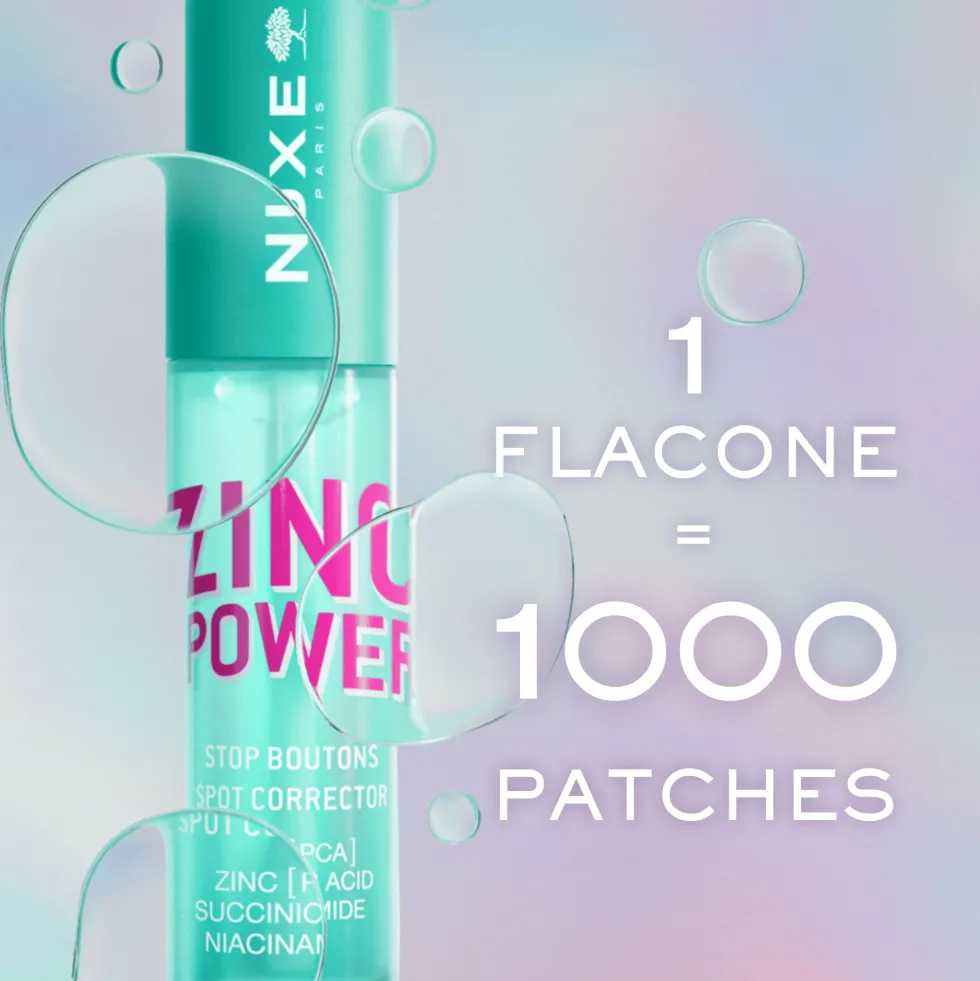 Nuxe Zinc Power Correttore imperfezioni allo zinco Gel antiacne e seboregolatore per il viso, 10 ml