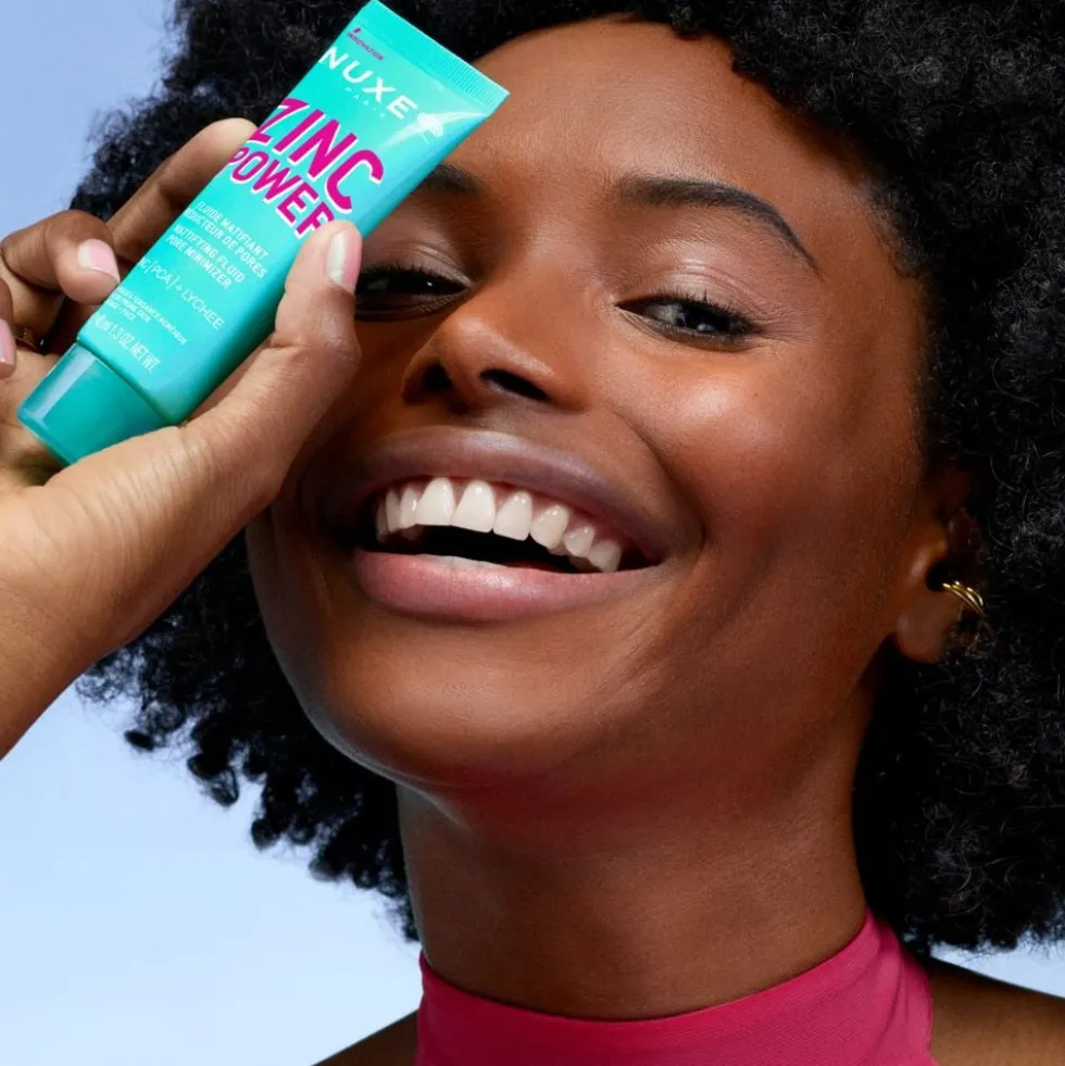 Nuxe Zinc Power - Fluido Viso Opacizzante e Riduttore di Pori, 40ml