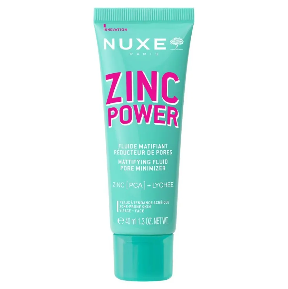 Nuxe Zinc Power - Fluido Viso Opacizzante e Riduttore di Pori, 40ml