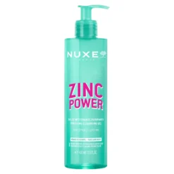 Nuxe Zinc Power Gel detergente purificante per la pelle grassa e acneica, 400 ml