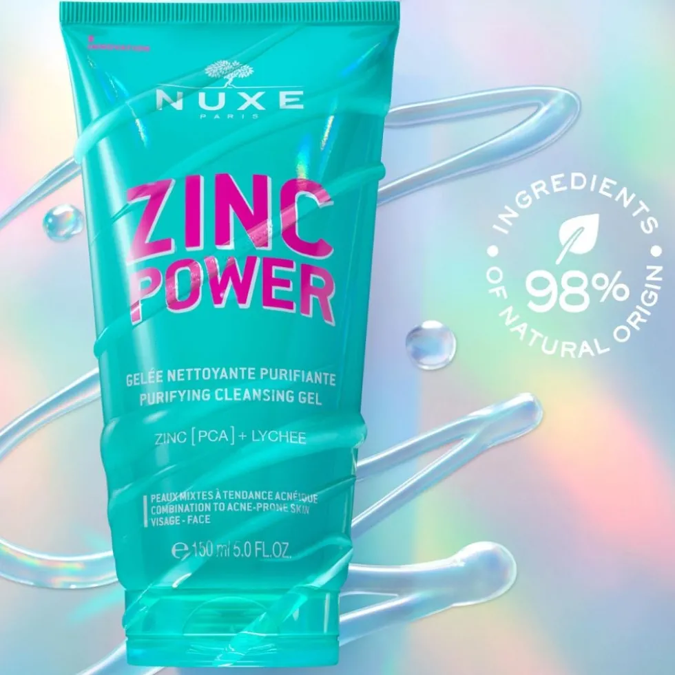 Nuxe Zinc Power - Gel Viso Detergente Purificante, 150ml
