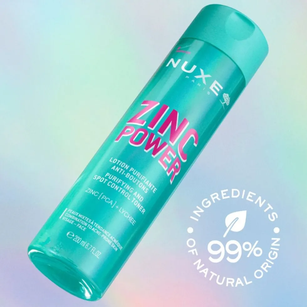 Nuxe Zinc Power - Lozione Viso Purificante e Anti-Imperfezioni, 200ml