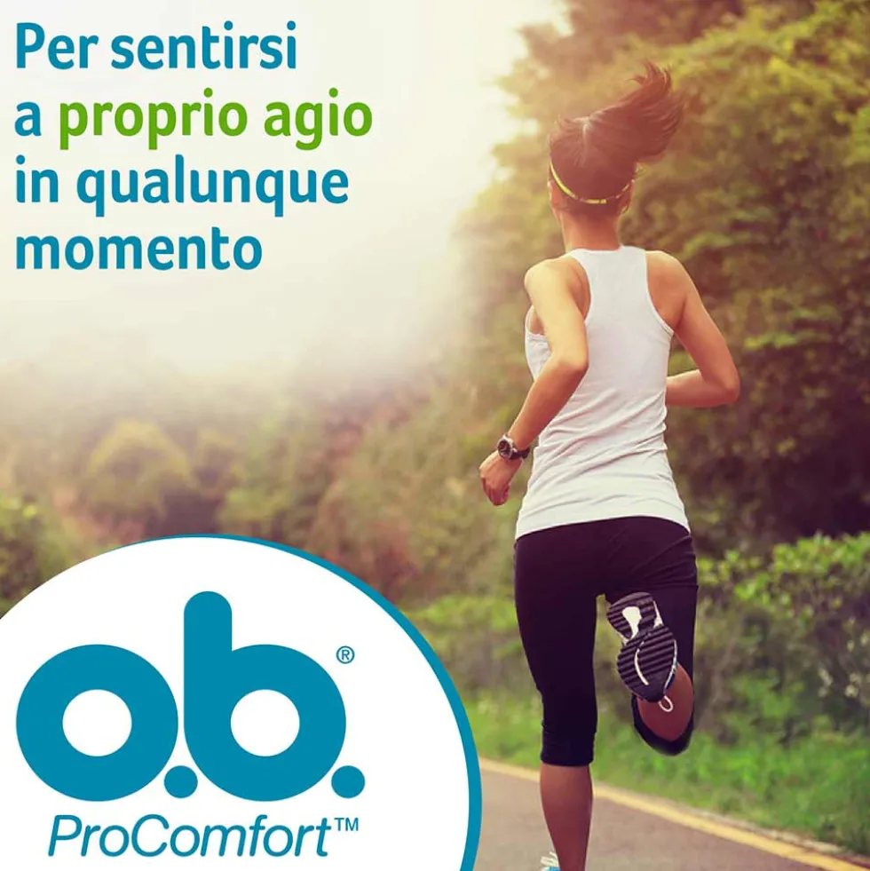 o.b. Assorbenti Interni ProComfort Super Plus Facili da Applicare e Rimuovere Flusso Molto Abbondante Tamponi Interni Trama Assorbente, 16 Pezzi