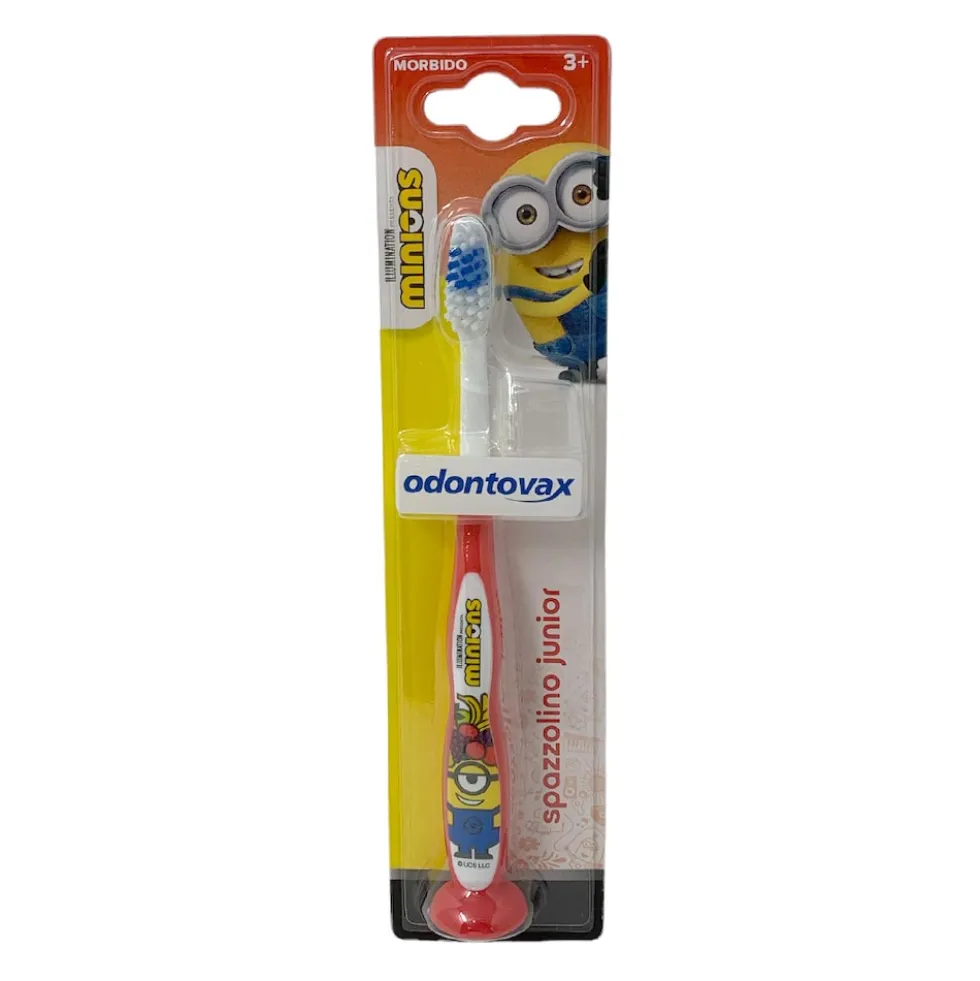Odontovax Spazzolino Junior 3+ Minions colore Rosso, 1 pezzo