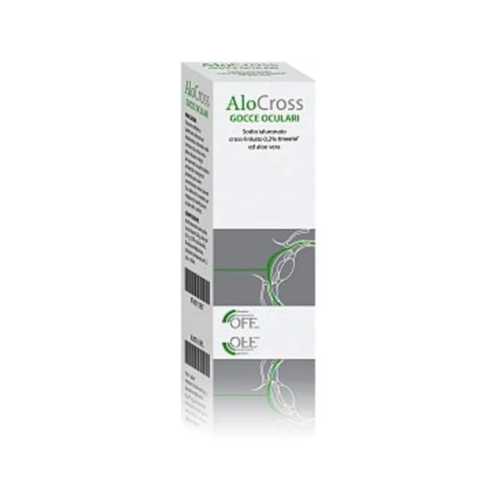 Offhealth Alocross - Soluzione oftalmica lubrificante per la secchezza oculare, 8 ml