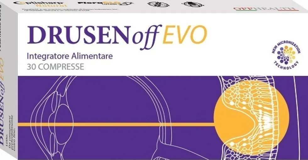 OffHealth DrusenOff EVO Integratore Antiossidante Benessere Vista, 30 Compresse