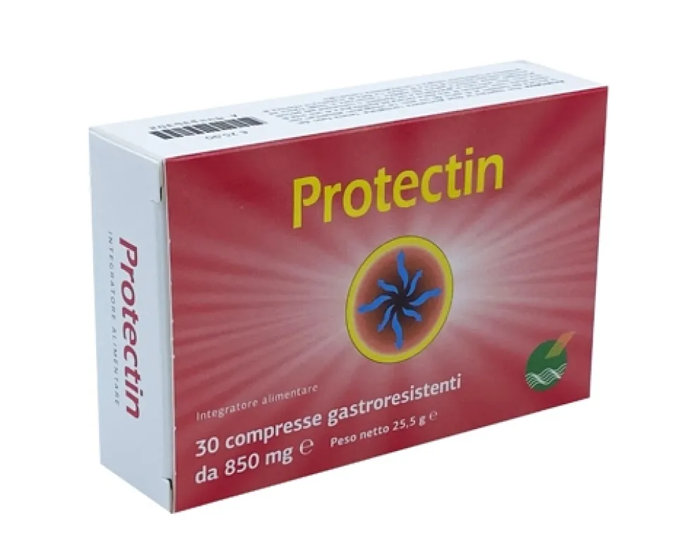 Officine Naturali Protectin 30 compresse - Integratore per la digestione con L-glutammina, 25,5 g