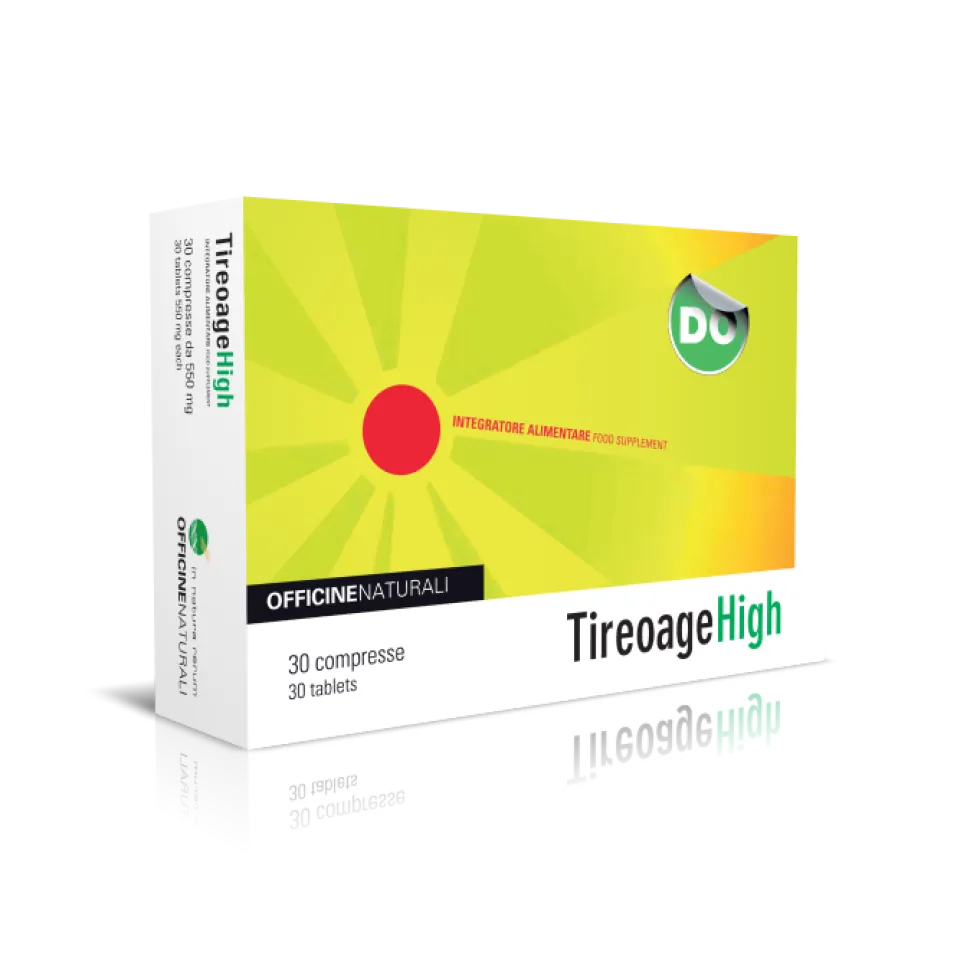 Officine Naturali Tireoage High - Integratore per il benessere dell'organismo, 30 compresse