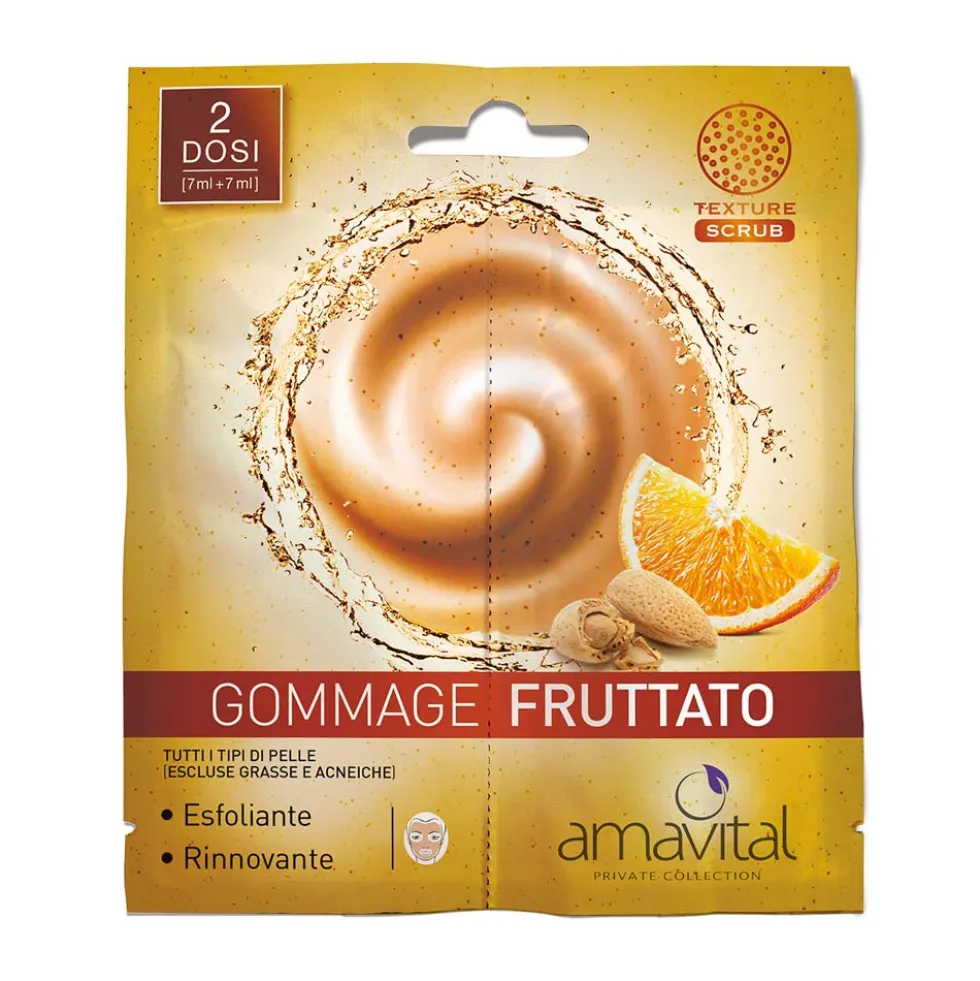 Oficine Cleman Amavital - Fruttato Gommage Viso, 2 x 7ml