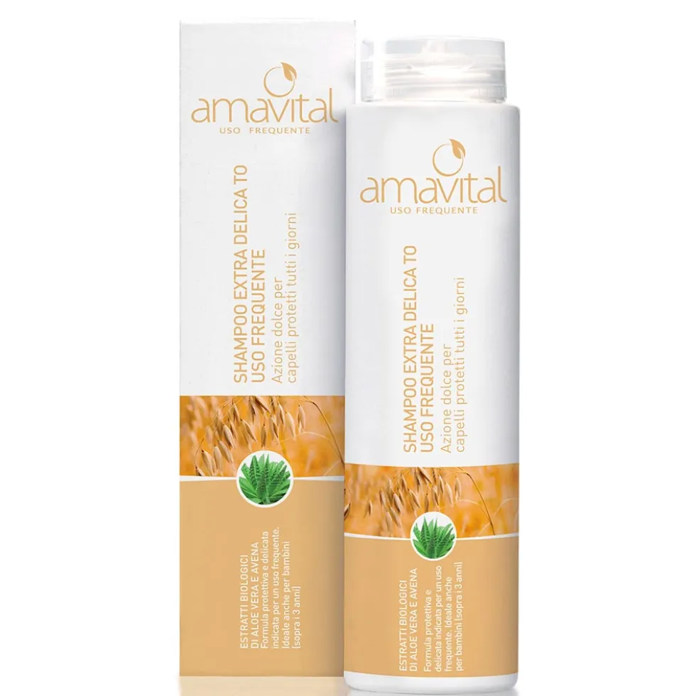 Oficine Cleman Amavital - Shampoo Extra Delicato per Uso Frequente, 250ml