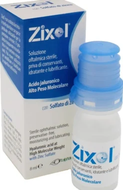 Oftalpharma Zixol Flaconcino Soluzione Oftalmica Idratante e Lubrificante, 8ml
