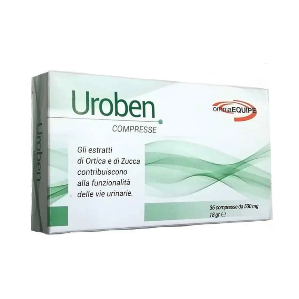 Omniaequipe Uroben integratore alimentare - Supporto per la prostata e le vie urinarie, 36 compresse