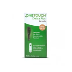 OneTouch Delica Plus - Lancette Pungitito Misurazione Glicemia 30G, 25 Lancette