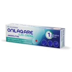Onilaqare 0,25% Crema Amorolfina Trattamento Micosi di Piedi Corpo e Mani, 20g