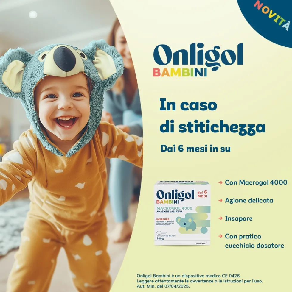 Onligol Bambini Dispositivo Medico Macrogol 4000 ad Azione Lassativa, 200g