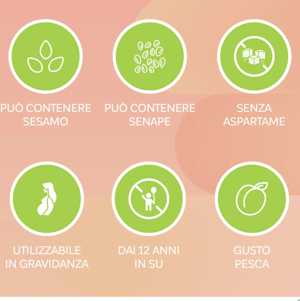 Onligol Fibre Integratore Transito Intestinale gusto Pesca, 20 Bustine