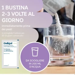Onligol Fibre Integratore Transito Intestinale Gusto Prugna, 20 Bustine