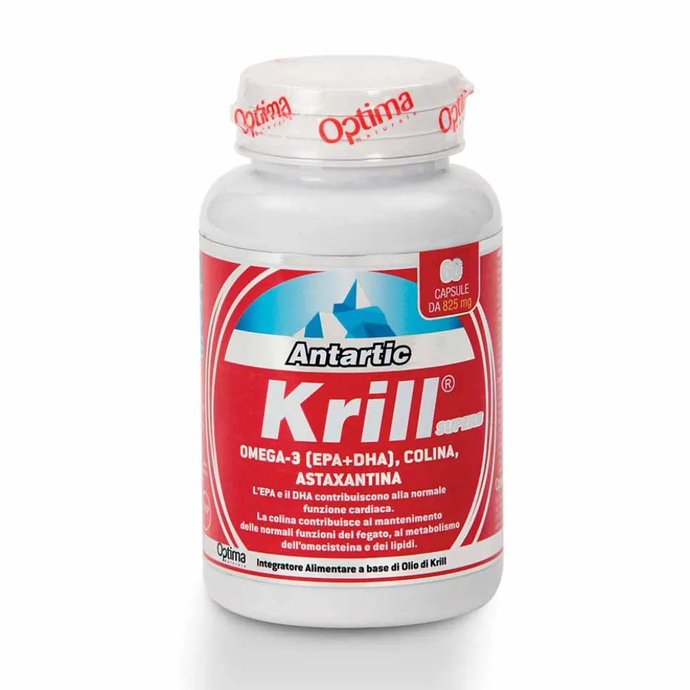 Optima Naturals Antartic Krill Superb - Integratore di Omega-3 per cuore e fegato, 60 capsule