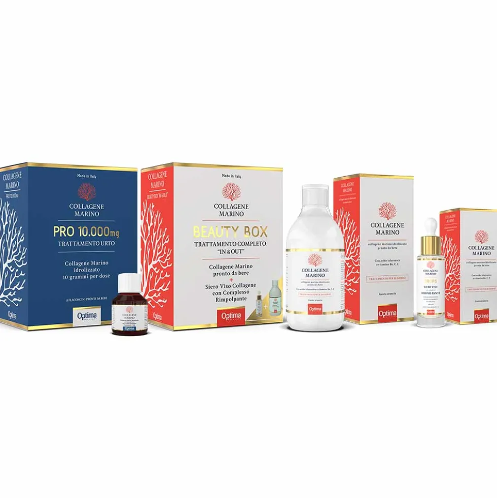 Optima Naturals Collagene Marino Idrolizzato - Integratore liquido per pelle e articolazioni, 500 ml