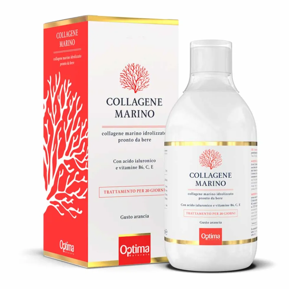 Optima Naturals Collagene Marino Idrolizzato - Integratore liquido per pelle e articolazioni, 500 ml