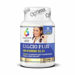 Optima Naturals Colours of Life Calcio Plus - Integratore alimentare per ossa e denti, 60 compresse