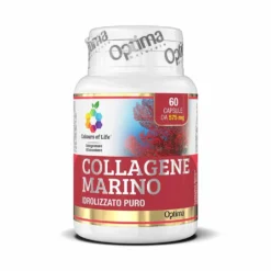 Optima Naturals Colours Of Life Collagene Marino - Integratore alimentare per la pelle, 60 capsule
