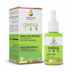 Optima Naturals Colours of Life Omega 3-6-9 Difesa - Siero viso per l'elasticità della pelle, 30 ml