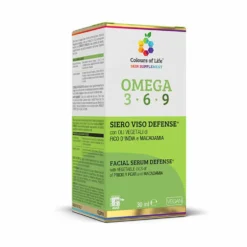 Optima Naturals Colours of Life Omega 3-6-9 Difesa - Siero viso per l'elasticità della pelle, 30 ml