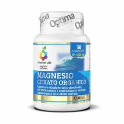 Optima Naturals Colours of Life Magnesio Citrato Organico - Integratore antifatica, 60 compresse