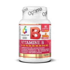 Optima Naturals Colours of Life Complesso vitaminico B - Integratore per la stanchezza, 60 compresse