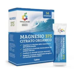 Optima Naturals Colours Of Life - Magnesio 375 Citrato Organico, 14 Stick