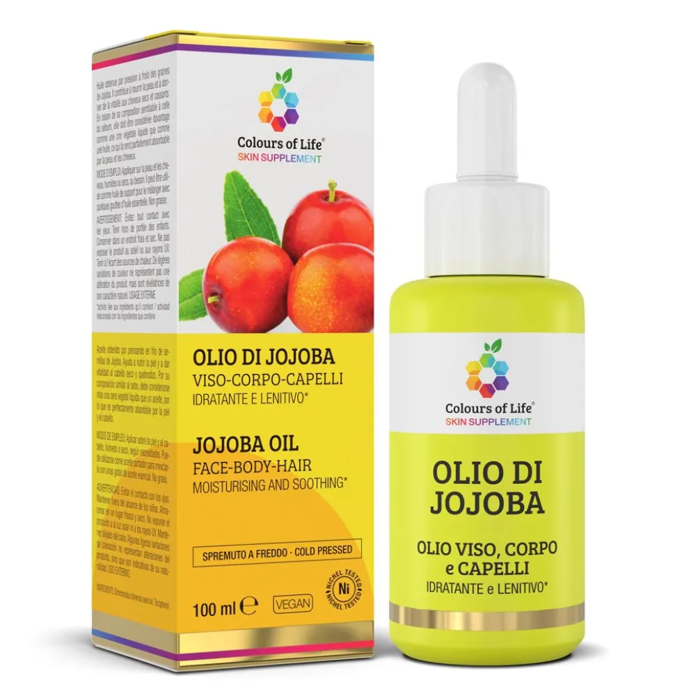 Optima Naturals Colours Of Life - Olio di Jojoba Idratante e Lenitivo, 100ml