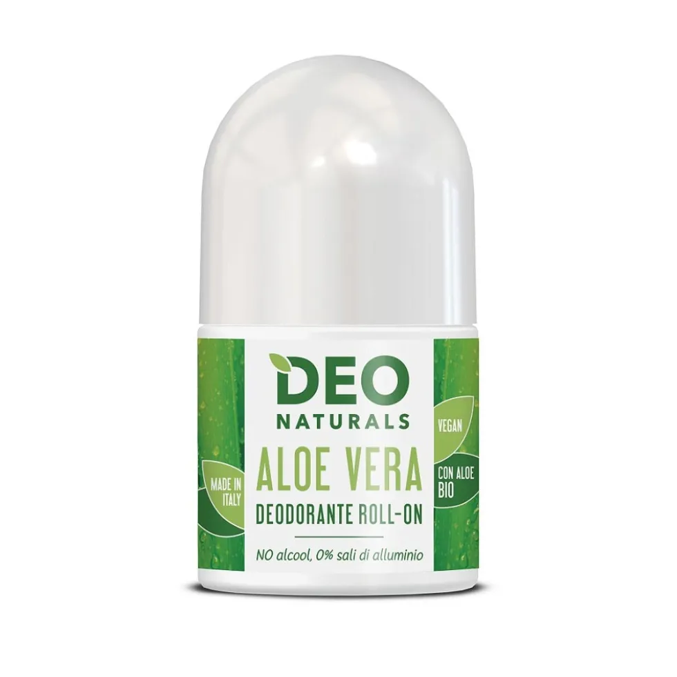 Optima Naturals Deo Naturals - Deodorante Roll On Aloe Vera Ipoallergenico, 50g