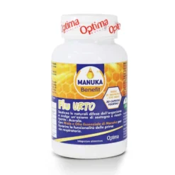 Optima Naturals Manuka Benefit Flu Urto - Integratore per le difese immunitarie, 30 capsule