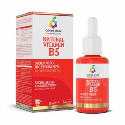 Optima Naturals Vitamina B5 Naturale - Siero viso per la rigenerazione e l'elasticità, 30 ml