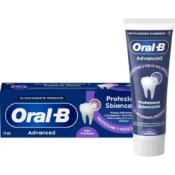 Oral-B Advanced Protezione Sbiancante Dentifricio Extra Freschezza, 75ml
