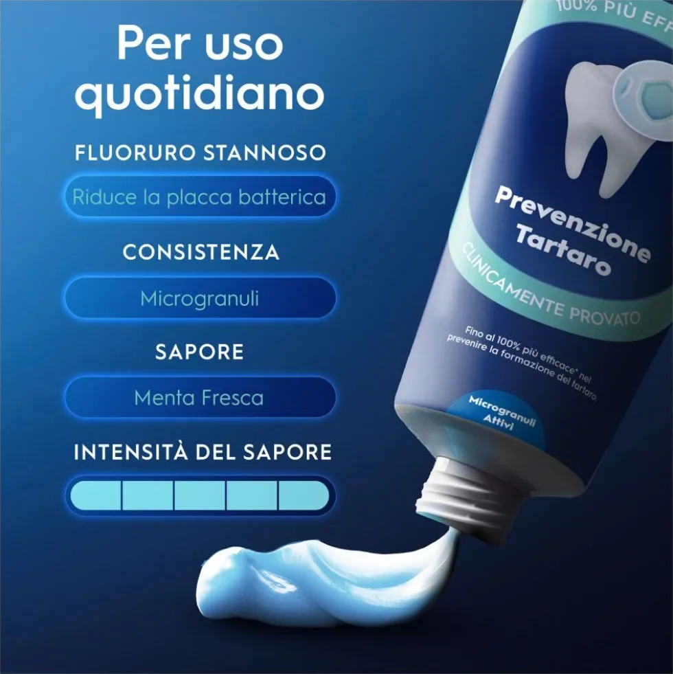 Oral-B Advanced Protezione Tartaro Dentifricio con Microgranuli Attivi, 75ml