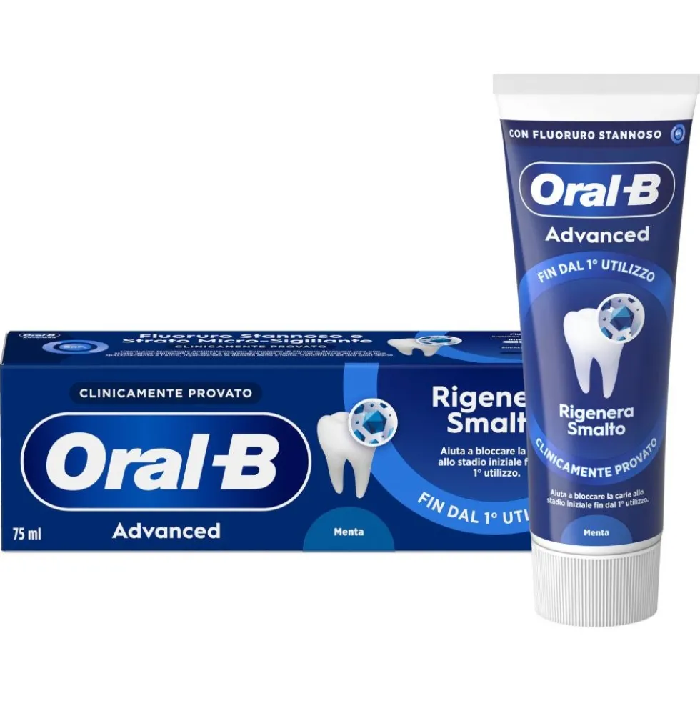 Oral-B Advanced Rigenera Smalto Dentifricio Menta, 75ml