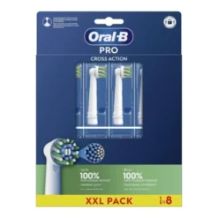 Oral-B CrossAction Testine di Ricambio per Spazzolino Elettrico, 8 Pezzi