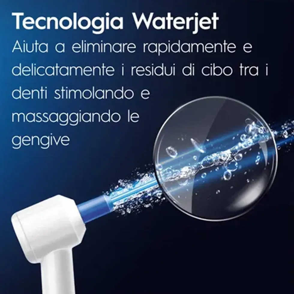 Oral-B Idropulsore + Spazzolino Elettrico iO6 con Testine di Ricambio