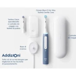 Oral-B iO My Way - Spazzolino elettrico ricaricabile per l'igiene orale degli adolescenti, 1 kit