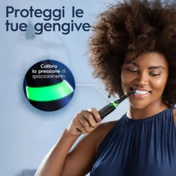 Oral-B iO 5S Bianco - Spazzolino elettrico per l'igiene orale, 1 spazzolino con testina e custodia