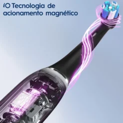 Oral-B iO 5S Nero - Spazzolino elettrico ricaricabile antiplacca, 1 spazzolino con custodia