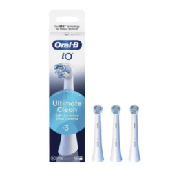 Oral-B iO Testine Di Ricambio Ultimate Clean colore Bianco, 3 Pezzi