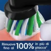 Oral-B Pro Cross Action Black Testine di Ricambio, 3 Testine