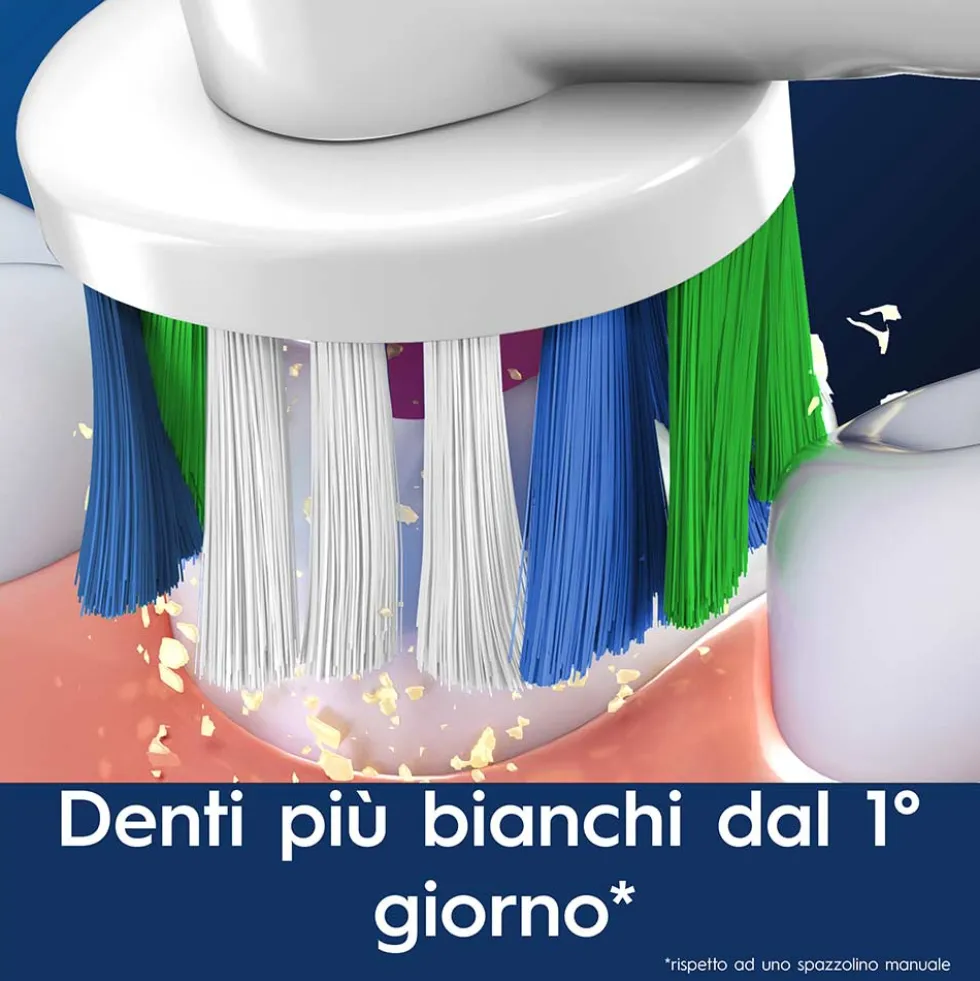 Oral-B Pro 3D White Testine di Ricambio per Spazzolino Elettrico, 3 Testine
