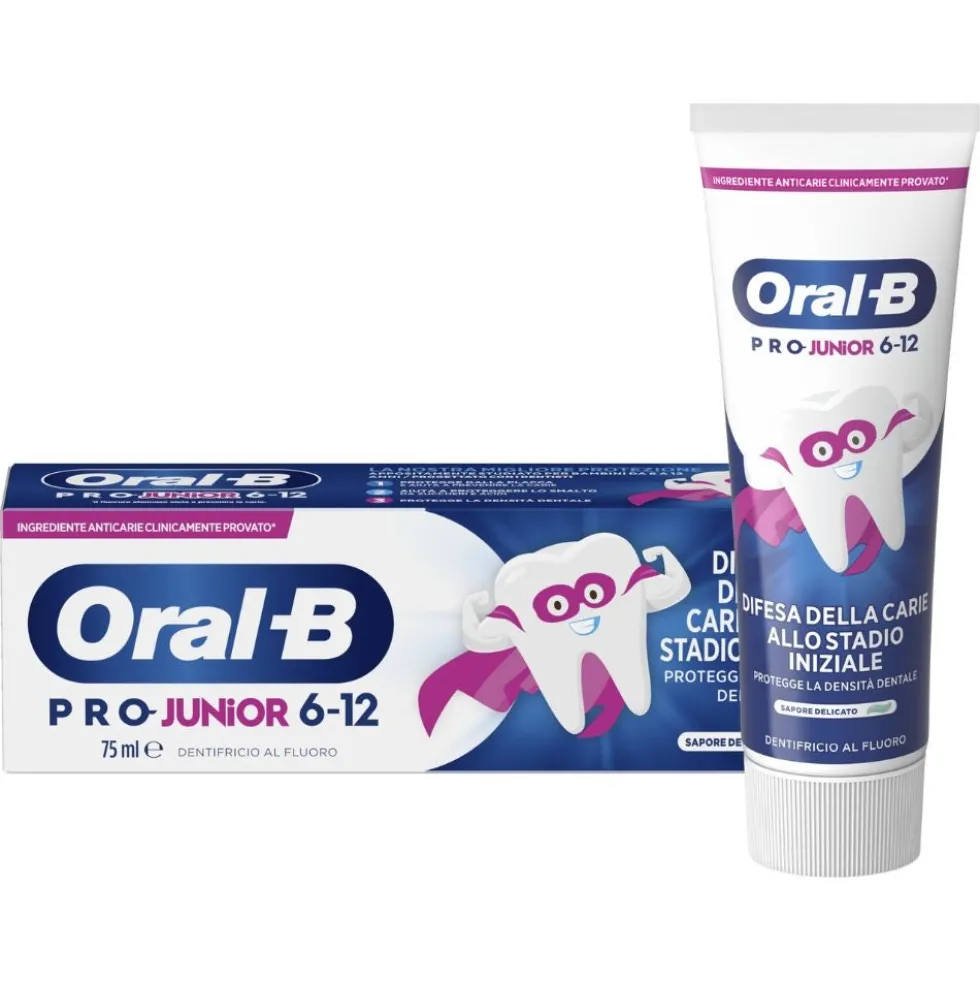Oral-B PRO Junior Dentifricio per Bambini 6-12 anni, 75ml