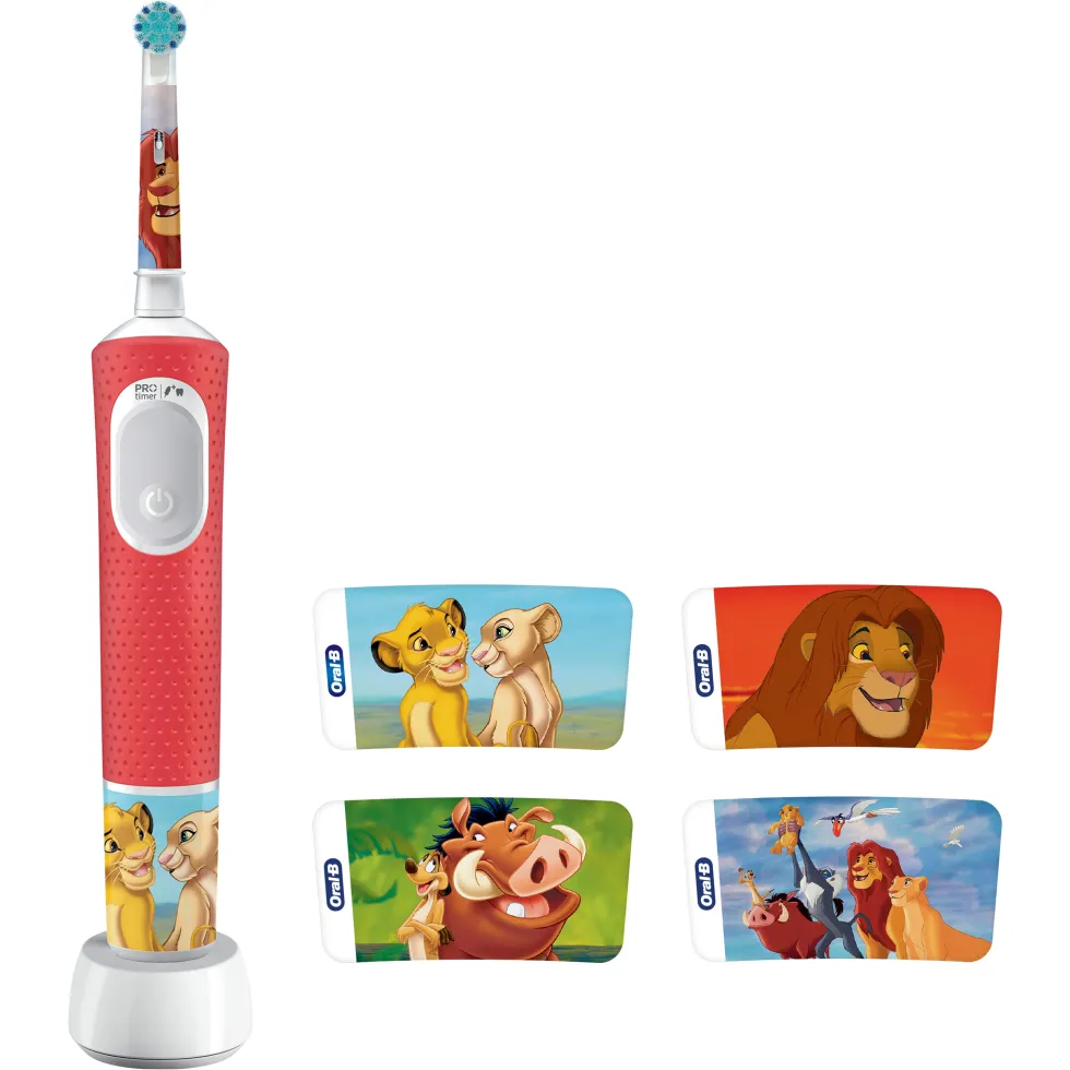 Oral-B Pro Kids Re Leone - Spazzolino elettrico per l'igiene orale dei bambini dai 3 anni, 1 pezzo