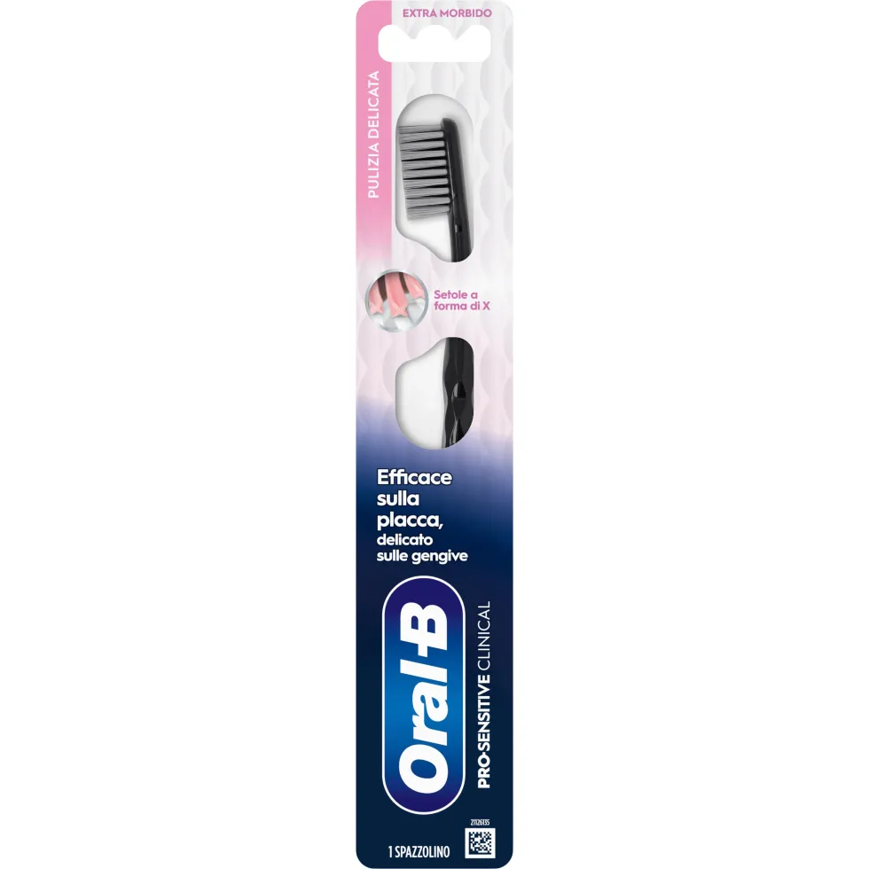 Oral-B Pro-Sensitive Clinical Spazzolino Extra Morbido Pulizia Delicata, 1 Spazzolino